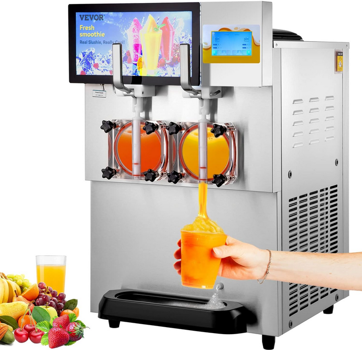 VEVOR Commercial Slushy Machine 8L _ 2.1 Gal Double Bowl Margarita Machine
