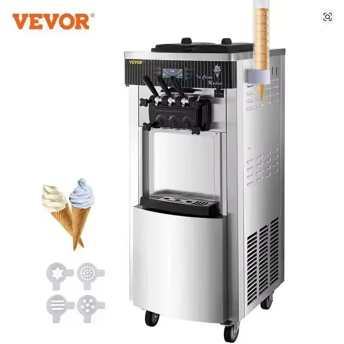 VEVOR Commercial Soft Ice Cream Machine 2200W 20-28L